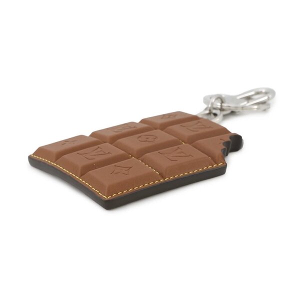 LOUIS VUITTON Bag Charm・LV Chocolate Bar Monogram/Leather Brown M01478 - Picture 3 of 11